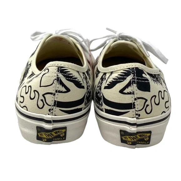 VANS Authentic Shoe Skate Low Top Sneakers Casual Men's White Canvas ALSU01654 - Picture 4 of 9